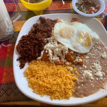 La Cocina De Alfredo - Chilaquiles with chorizo. - Mexican Near Me - Pomona, California