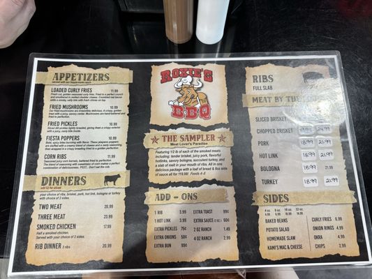 Menu photo 1 Roxie’s BBQ Tahlequah, OK Menu photo 1 Roxie’s BBQ Tahlequah, OK