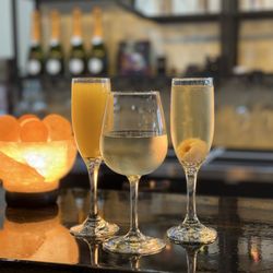 Tipsy Nail Bar - Enjoy our complementary wines and fan favorite-lychee mimosa
