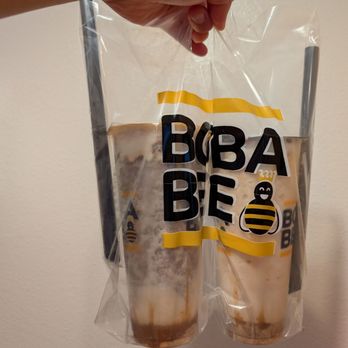 Boba Bee - I was offered this takeout bag for my two Pumpkin Cheesecake smoothies. Thanks! - Bubble Tea Near Me - Long Beach, California