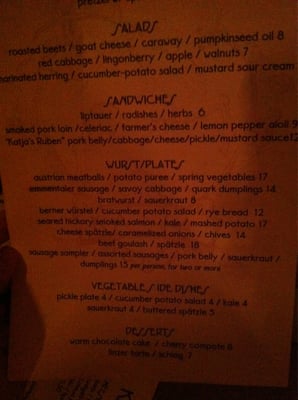 Menu photo 7 Cafe Katja New York, NY