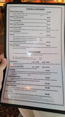 Menu photo 2 Millie's Restaurant Central City, CO