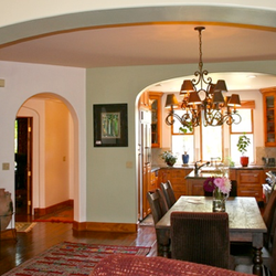 Lindsay Duff, Design-Whisperer - Furnishings, archway, custom remodel in Mediterranean Style home, Cardiff-by-the-Sea