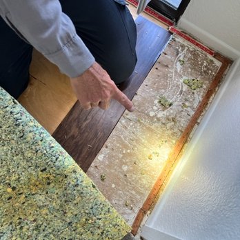 Parkview Terrace Apartments - Termite inspector showing me the termite damage of the original floor that was partially covered up by the new plywood. - Apartments Near Me - Redlands, California Parkview Terrace Apartments - Termite inspector showing me the termite damage of the original floor that was partially covered up by the new plywood. - Apartments Near Me - Redlands, California