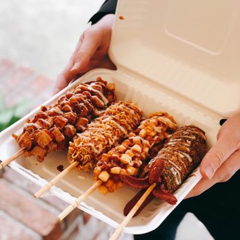 Chung Chun - Chicken, ramen, potato and squid ink! - Hot Dogs Near Me - Vancouver, British Columbia