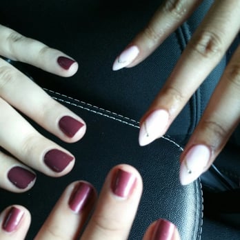Creative Nails and Spa - Our final manis, an acrylic & regular manis - Nail Salons Near Me - Seattle, Washington