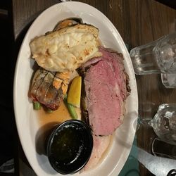 Depot 25 Restaurant - Mother's Day PRIME RIB AND LOBSTER TAIL! both cooked to perfection!