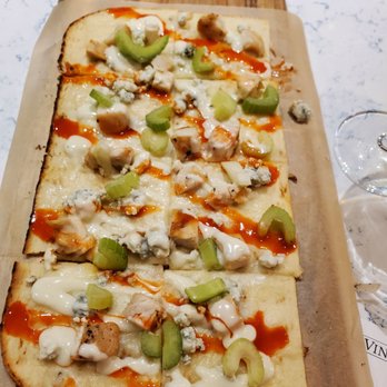 Versi Vino - Buffalo Chicken Flatbread - Wine Bars Near Me - Maple Shade, New Jersey Versi Vino - Buffalo Chicken Flatbread - Wine Bars Near Me - Maple Shade, New Jersey