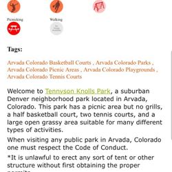 Tennyson Knolls Park - General info and amenities.