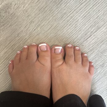 Angel Lashes & Nails - French gel pedicure - Nail Salons Near Me - Kent, Washington Angel Lashes & Nails - French gel pedicure - Nail Salons Near Me - Kent, Washington