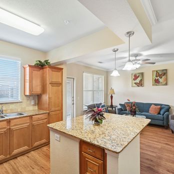 Watercrest at Mansfield - Kitchen at Watercrest at Mansfield - Retirement Homes Near Me - Mansfield, Texas Watercrest at Mansfield - Kitchen at Watercrest at Mansfield - Retirement Homes Near Me - Mansfield, Texas