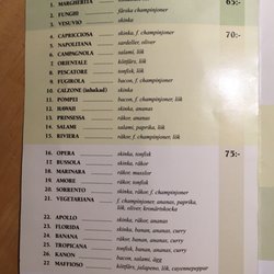 Pizzahörnan - Menu (2/4)