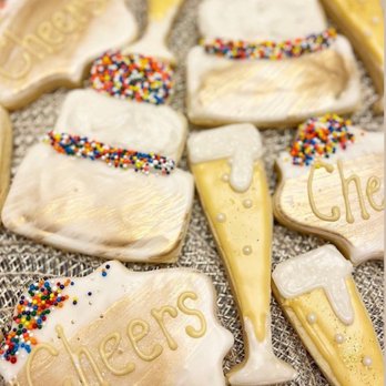 Chloe's Colorado Cookie - Golden Birthday Royal Icing Sugar Cookie Set - Desserts Near Me - Denver, Colorado Chloe's Colorado Cookie - Golden Birthday Royal Icing Sugar Cookie Set - Desserts Near Me - Denver, Colorado