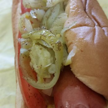 Sinbad's Hot Dogs - Chicago Dog close up - Hot Dogs Near Me - Sparks, Nevada Sinbad's Hot Dogs - Chicago Dog close up - Hot Dogs Near Me - Sparks, Nevada