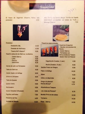Menu photo 3 Sagartoki Vitoria-gasteiz, VI