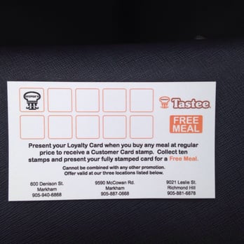 George's Tastee - Loyalty card, buy 10 dinners get 1 free - Convenience Stores Near Me - Markham, Ontario