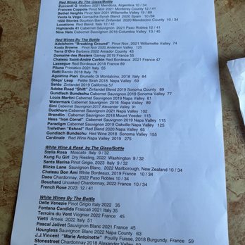 Otto's Restaurant & Bar - Drink list - Mediterranean Near Me - Madison, Wisconsin