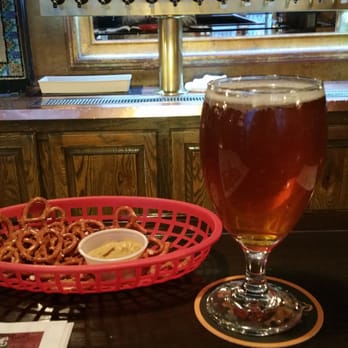 Dragonmead Brewery - Dead Monk Abby Ale & free pretzels - Breweries Near Me - Warren, Michigan