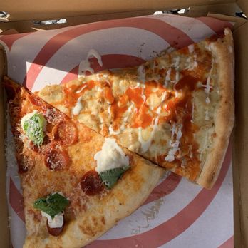 Mr Moto Pizza - Furious Diablo (with extra buffalo sauce) + Piece of Art - Pizza Near Me - Orange, California