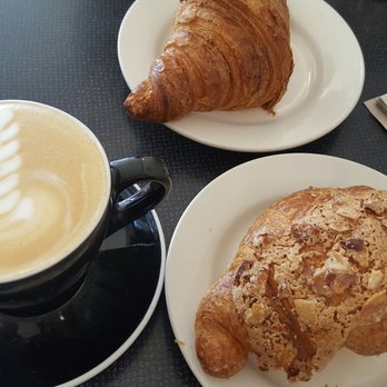 Southside Coffee - Plain and almond croissant and a latte - Coffee & Tea Near Me - Brooklyn, New York Southside Coffee - Plain and almond croissant and a latte - Coffee & Tea Near Me - Brooklyn, New York