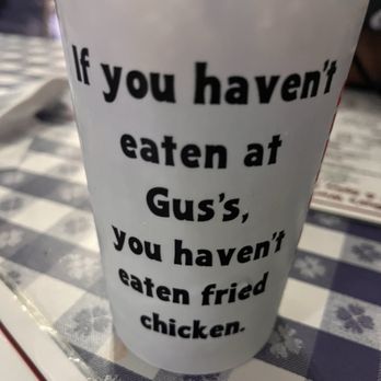 Gus's World Famous Fried Chicken - Souvenir cup - Southern Near Me - Memphis, Tennessee