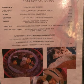 Hanan - Menu vegetarian - African Near Me - Madrid, M