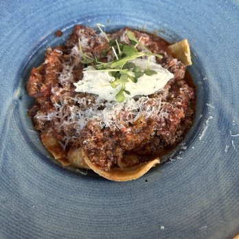 Salted Edge - Bison bolognese - I could not stop eating. Nearly licked my plate. - Steakhouses Near Me - Waterloo, Nebraska