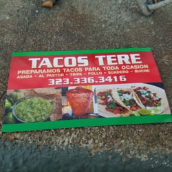 Tacos Tere - Business card