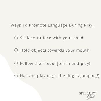 Speech By Ash - Ways to Promote Language During Play! - Speech Therapists Near Me Speech By Ash - Ways to Promote Language During Play! - Speech Therapists Near Me