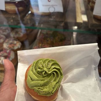 Good Doughnuts & Cafe - Penn Quarter - Mini Strawberry matcha donut filled with strawberry cream - Cafes Near Me - Washington, DC, District of Columbia Good Doughnuts & Cafe - Penn Quarter - Mini Strawberry matcha donut filled with strawberry cream - Cafes Near Me - Washington, DC, District of Columbia