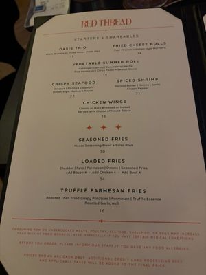 Menu photo 1 Red Thread St. Petersburg, FL
