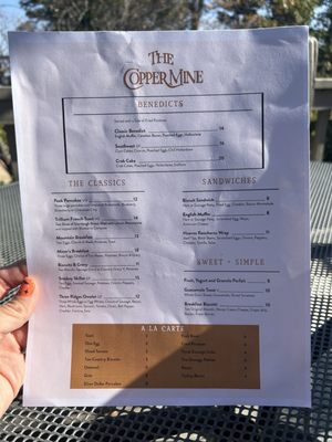 Menu photo 1 The Copper Mine Restaurant Wintergreen, VA