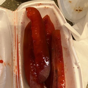 Flamingo Chill - Twisted pickles. Juice spilled everywhere. Should use sandwich ziplock bags instead. - Juice Bars & Smoothies Near Me - Houston, Texas Flamingo Chill - Twisted pickles. Juice spilled everywhere. Should use sandwich ziplock bags instead. - Juice Bars & Smoothies Near Me - Houston, Texas