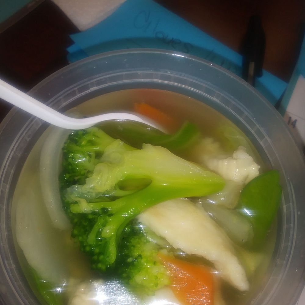 Vietnam Coast - House soup consists of chicken, shrimp, mushrooms, cabbage, broccoli, corn and sliced carrots - Vietnamese Near Me - Houston, Texas Vietnam Coast - House soup consists of chicken, shrimp, mushrooms, cabbage, broccoli, corn and sliced carrots - Vietnamese Near Me - Houston, Texas