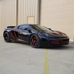 Phase II Autobody - 2013 Mclaren Mp4-12c Spyder assembled and ready for a nice polish and detail. Looking sharp!