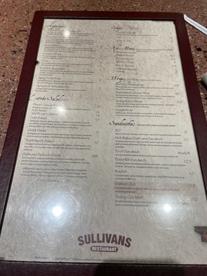 Menu photo 2 Sullivans Restaurant Wauseon, OH