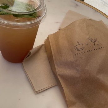 Coffee and Plants - Peach Lemonade with a Chocolate Croissant (V) - Coffee & Tea Near Me - Pasadena, California Coffee and Plants - Peach Lemonade with a Chocolate Croissant (V) - Coffee & Tea Near Me - Pasadena, California