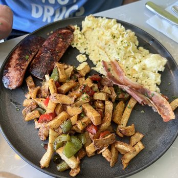 Flapjax - Flapjaxs Breakfast Plate - New American Near Me - Santa Monica, California Flapjax - Flapjaxs Breakfast Plate - New American Near Me - Santa Monica, California