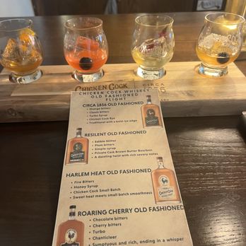 Circa 1856 - I choose the old fashion flight.  Happy I did. - Whiskey Bars Near Me - Bardstown, Kentucky