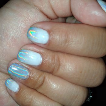 LaVish Nails & Spa - Silver chrome with mood change color - Skin Care Near Me - Spanaway, Washington