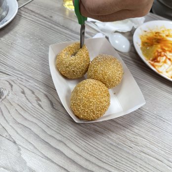 Tasty Dim Sum House - Sesame balls with red bean filling - Cantonese Near Me - Anaheim, California Tasty Dim Sum House - Sesame balls with red bean filling - Cantonese Near Me - Anaheim, California