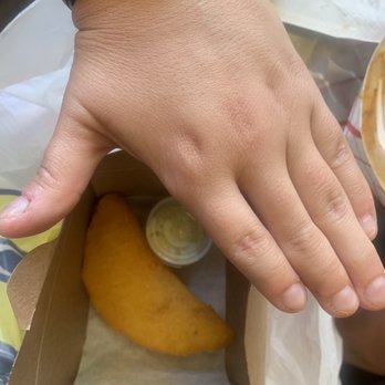 Arepas & Sand Wish - Size of empanada - Venezuelan Near Me - Miami Beach, Florida