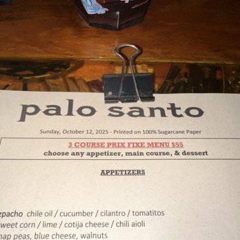 Palo Santo - 3 course prix fixe menu $55 - Latin American Near Me - Brooklyn, New York