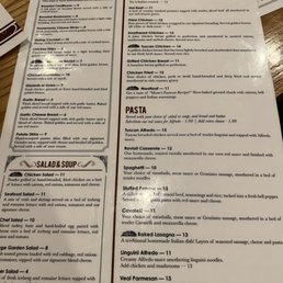 Front of the Menu Front of the Menu