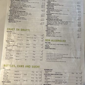 TASTE! Craft Eatery - Paso Robles - Drink menu - Salad Near Me - Paso Robles, California