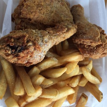 Shark's Fish and Chicken - Three Piece Dark Meat - Fast Food Near Me - Gary, Indiana