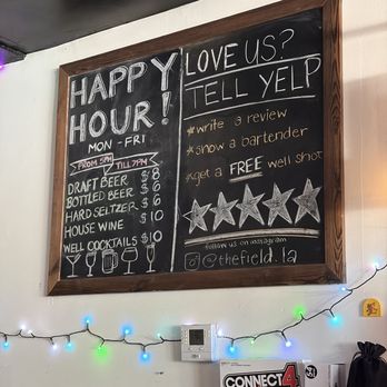 The Field - A few happy hour choices - Sports Bars Near Me - Los Angeles, California