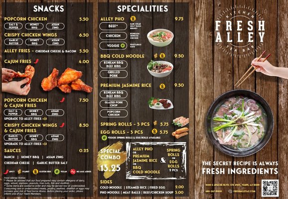 Menu photo 5 Fresh Alley Tempe, AZ Menu photo 5 Fresh Alley Tempe, AZ