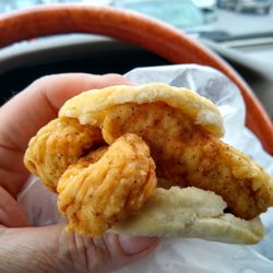 Tyler's Express - Chicken Biscuit. Hand breaded chicken tenders on a hot Biscuit!