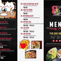 Bap’s Kitchen - Menu party trays